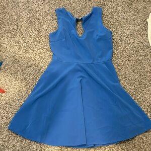 Alter’d state Blue Sleeveless Fit-and-Flare Dress sleeveless size small